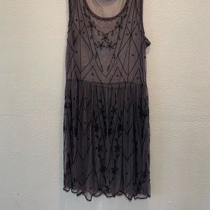 Beaded sheer dress